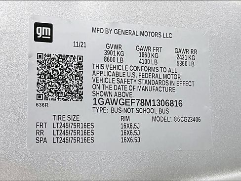 Used 2021 Chevrolet Express 2500 LS w/ Enhanced Convenience Package image 34