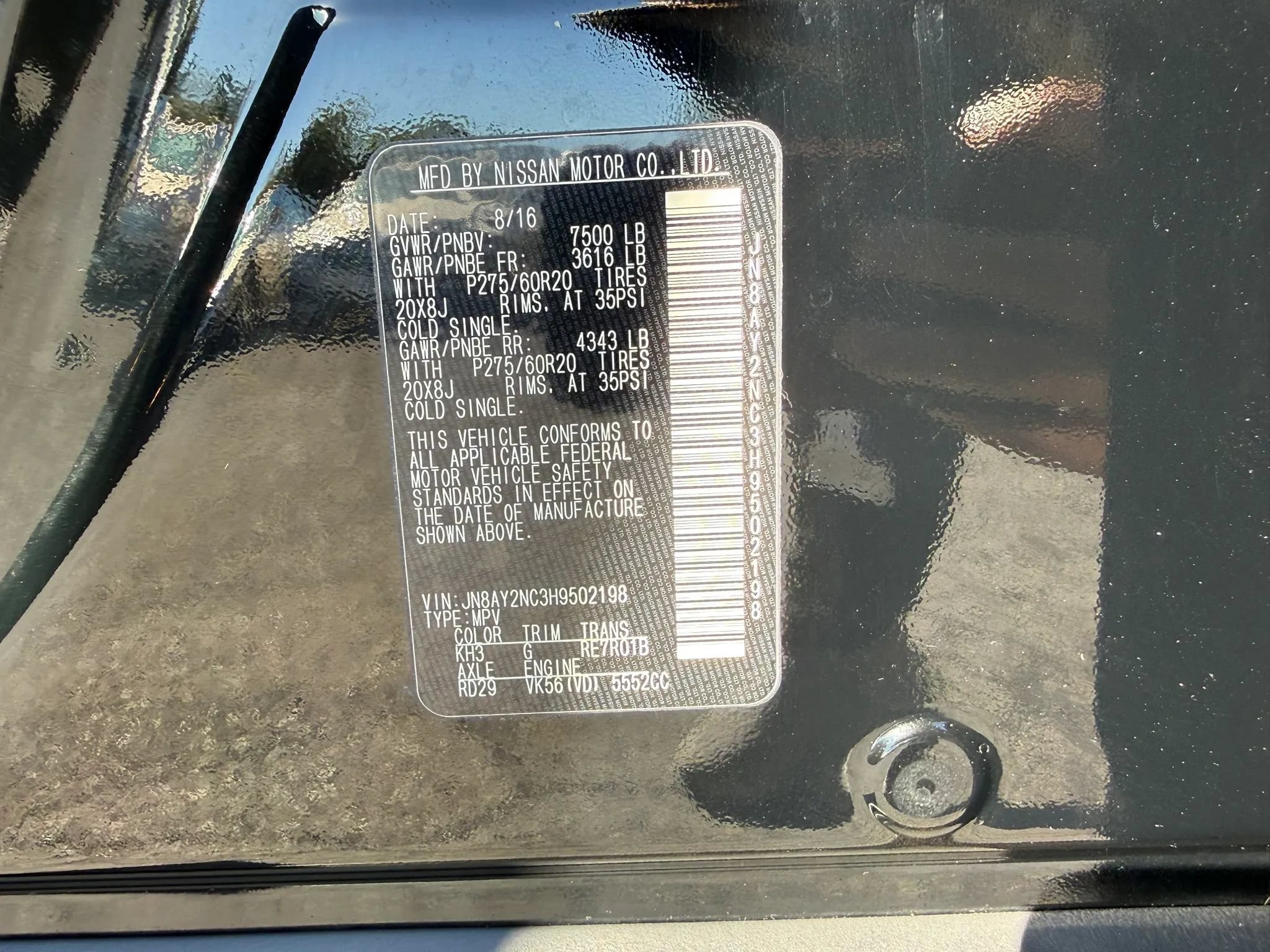 Used 2017 Nissan Armada SL w/ Interior Lighting Package AWD/4WD image 36