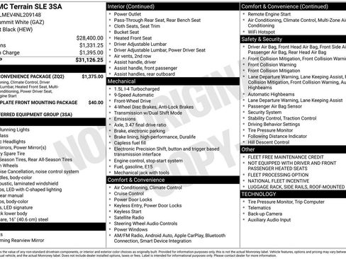 Used 2022 GMC Terrain SLE w/ Driver Convenience Package image 36