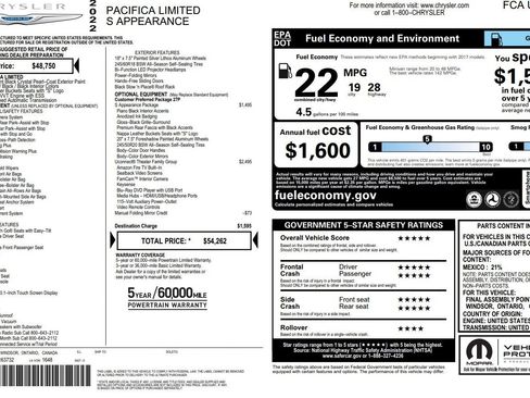 Used 2022 Chrysler Pacifica Limited w/ Uconnect Theater Family Group image 41