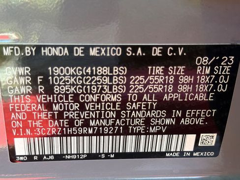 Certified 2024 Honda HR-V Sport image 27