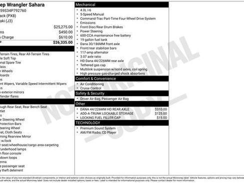 Used 2004 Jeep Wrangler Sahara image 6
