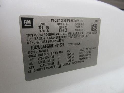 Used 2017 Chevrolet Express 2500 2500 Cargo image 22