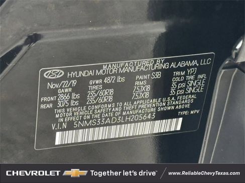 Used 2020 Hyundai Santa Fe SEL w/ Convenience Package image 36