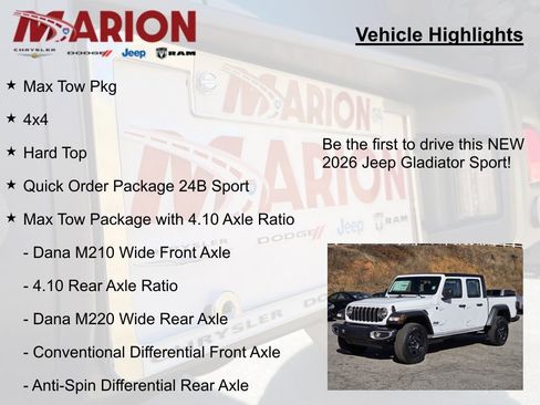 New 2026 Jeep Gladiator Sport image 5