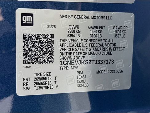New 2026 Chevrolet Traverse Z71 w/ Enhanced Driving Package AWD/4WD image 34