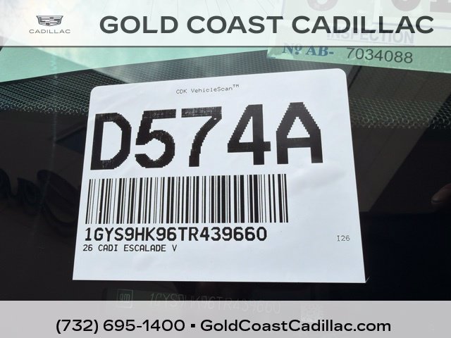 Certified 2026 Cadillac Escalade V w/ LPO, ONYX Package AWD/4WD image 36
