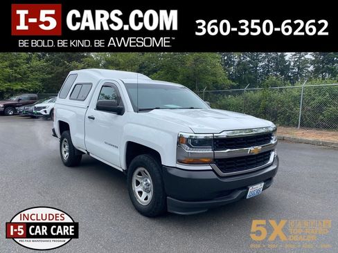 Used 2017 Chevrolet Silverado 1500 W/T RWD image 1