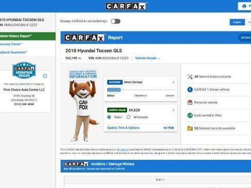 Used 2010 Hyundai Tucson GLS w/ Popular Equipment Pkg 2 image 2