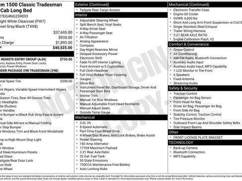 Used 2022 RAM 1500 Tradesman w/ Power & Remote Entry Group AWD/4WD image 3