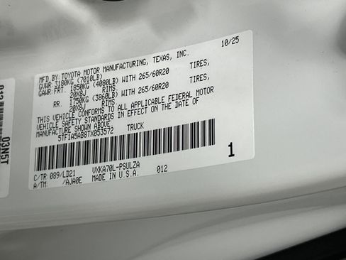 Used 2026 Toyota Tundra Limited RWD image 36