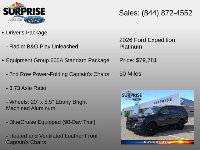 Used 2026 Ford Expedition Platinum w/ Stealth Performance Package AWD/4WD image 12