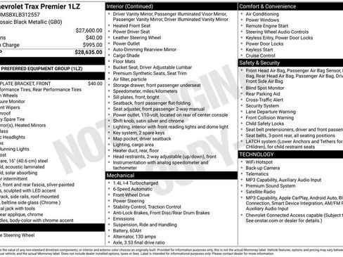 Used 2020 Chevrolet Trax Premier FWD image 37