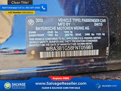 Used 2015 BMW 320i Sedan image 16