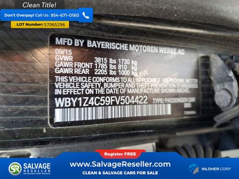 Used 2015 BMW i3 w/ Range Extender RWD image 16