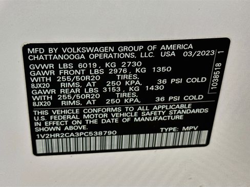 Used 2023 Volkswagen Atlas SE w/ Black Wheel Package AWD/4WD image 30