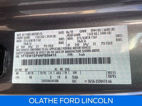 Used 2022 Ford F150 XLT w/ Equipment Group 302A High image 28