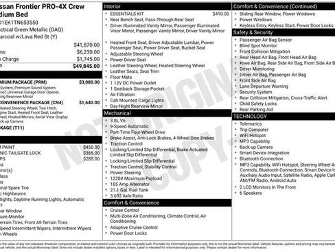 Certified 2026 Nissan Frontier PRO-4X w/ Pro Premium Package AWD/4WD image 4