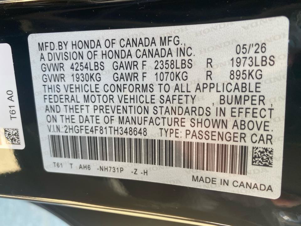 Certified 2026 Honda Civic Sport image 35
