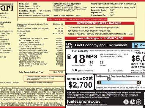 Certified 2020 Ferrari Portofino image 2