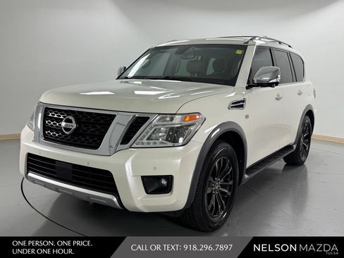 Used 2017 Nissan Armada Platinum w/ Captain Seat Package AWD/4WD image 1