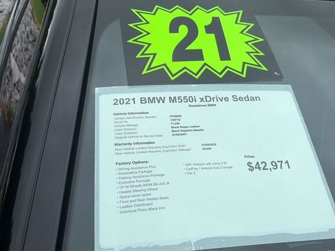 Used 2021 BMW M550i xDrive w/ Executive Package AWD/4WD image 21