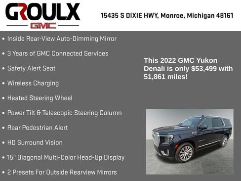 Used 2022 GMC Yukon Denali AWD/4WD image 32