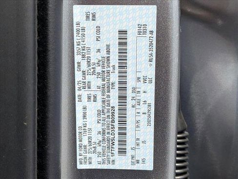 New 2025 Ford F150 Lariat w/ Equipment Group 502A High image 17