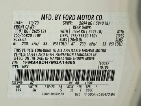 Used 2021 Ford Explorer XLT w/ Equipment Group 202A image 64