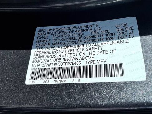 New 2026 Honda Odyssey EX-L image 13