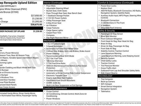 Used 2023 Jeep Renegade Latitude AWD/4WD image 33