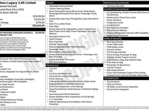 Used 2015 Subaru Legacy 3.6R Limited image 15