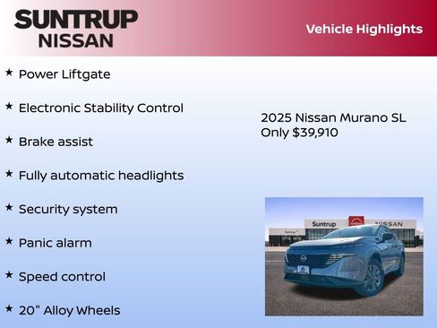 New 2025 Nissan Murano SL image 30
