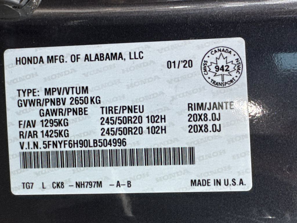 Used 2020 Honda Pilot Touring image 39