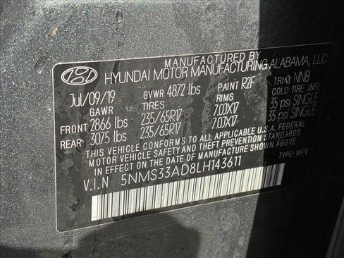 Used 2020 Hyundai Santa Fe SEL w/ Cargo Package image 15