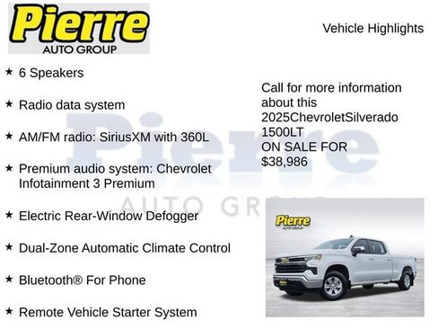 Used 2025 Chevrolet Silverado 1500 LT w/ Work Truck Package AWD/4WD image 14