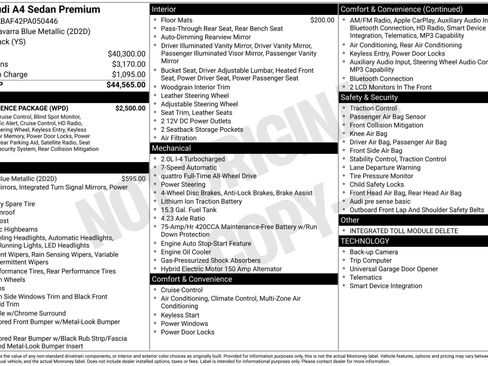 Used 2023 Audi A4 2.0T Premium w/ Convenience Package image 3