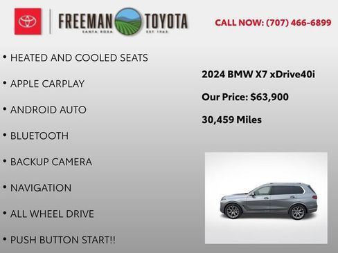 Used 2024 BMW X7 xDrive40i w/ Premium Package AWD/4WD image 10