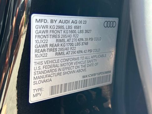 Used 2023 Audi SQ8 Prestige AWD/4WD image 58