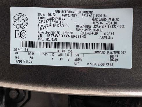 Certified 2022 Ford F350 Lariat w/ Lariat Ultimate Package AWD/4WD image 34