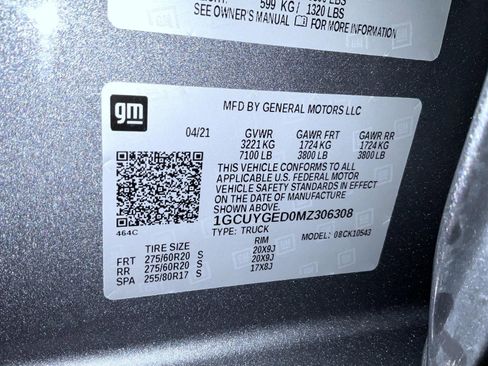 Certified 2021 Chevrolet Silverado 1500 LTZ image 25