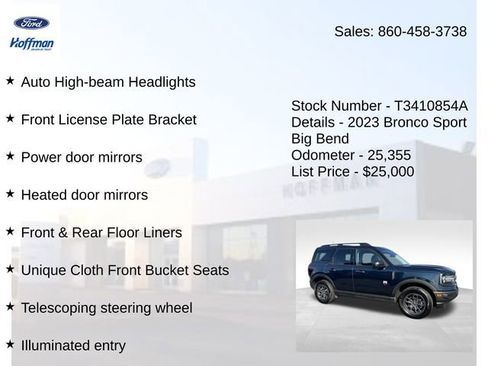 Used 2023 Ford Bronco Sport Big Bend image 25