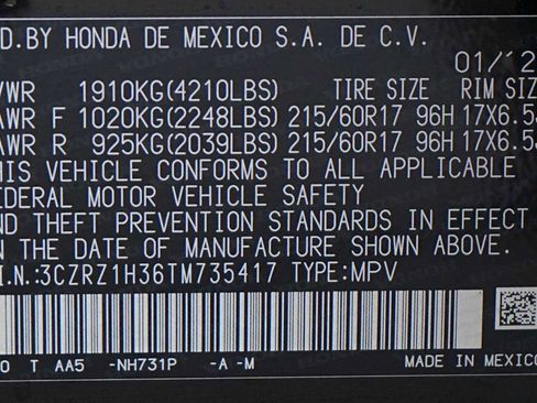 New 2026 Honda HR-V LX image 21