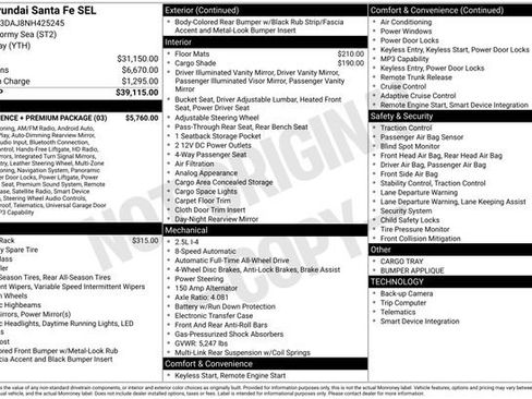 Used 2022 Hyundai Santa Fe SEL w/ Convenience + Premium Package AWD/4WD image 15