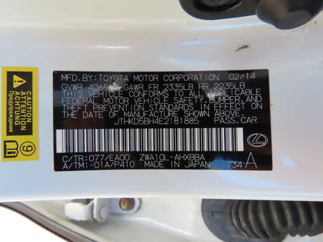 Used 2014 Lexus CT 200h FWD image 27