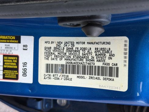 Used 2010 Toyota Corolla LE w/ All Weather Guard Pkg FWD image 20