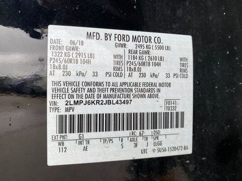 Used 2018 Lincoln MKX Select w/ Select Plus Package image 32