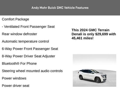 Used 2024 GMC Terrain Denali w/ Denali Premium Package AWD/4WD image 12