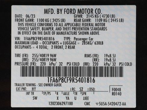 Used 2024 Ford Mustang GT Premium RWD image 46