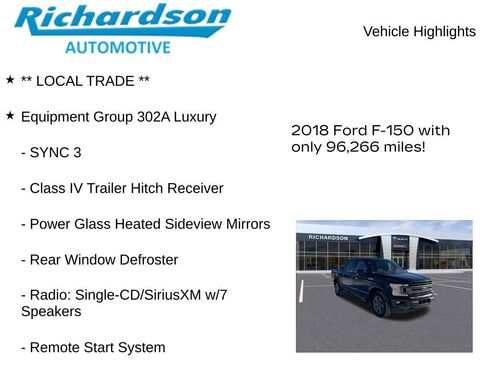Used 2018 Ford F150 XLT w/ Equipment Group 302A Luxury image 11